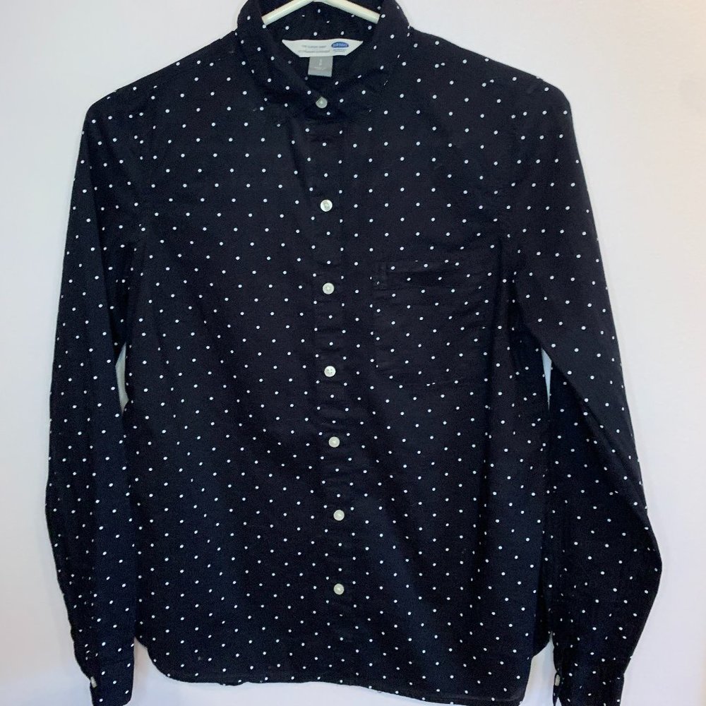 Old Navy Button Down Polka Dot